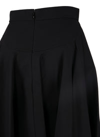 Short pleated skirt - Black