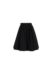 Short pleated skirt - Black