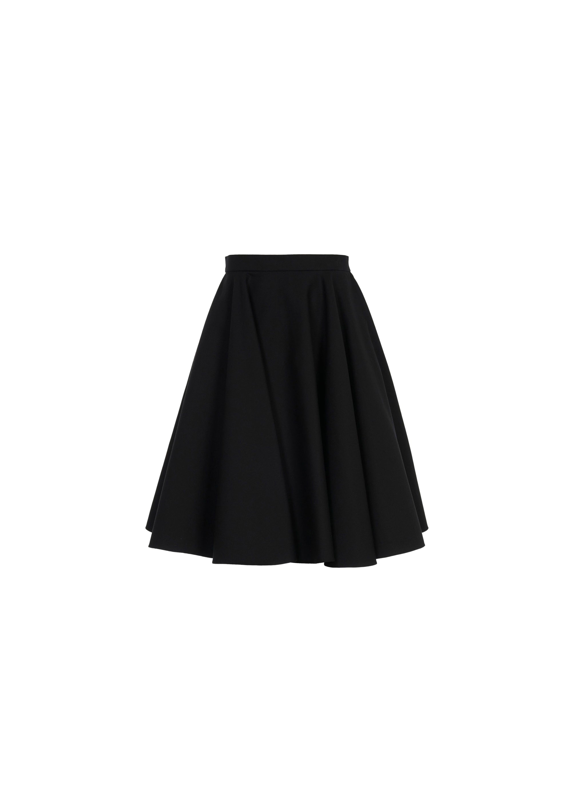 Short pleated skirt - Black