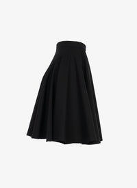 Short pleated skirt - Black