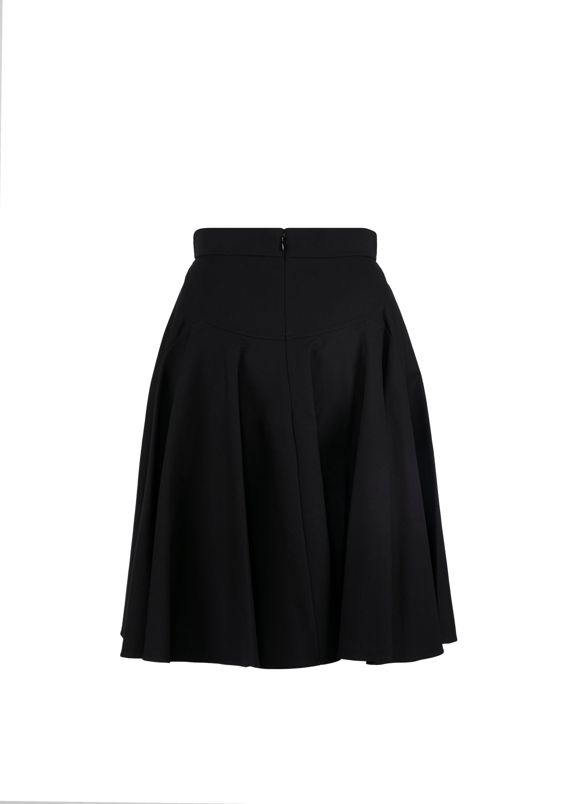 Short pleated skirt - Black
