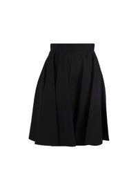 Short pleated skirt - Black