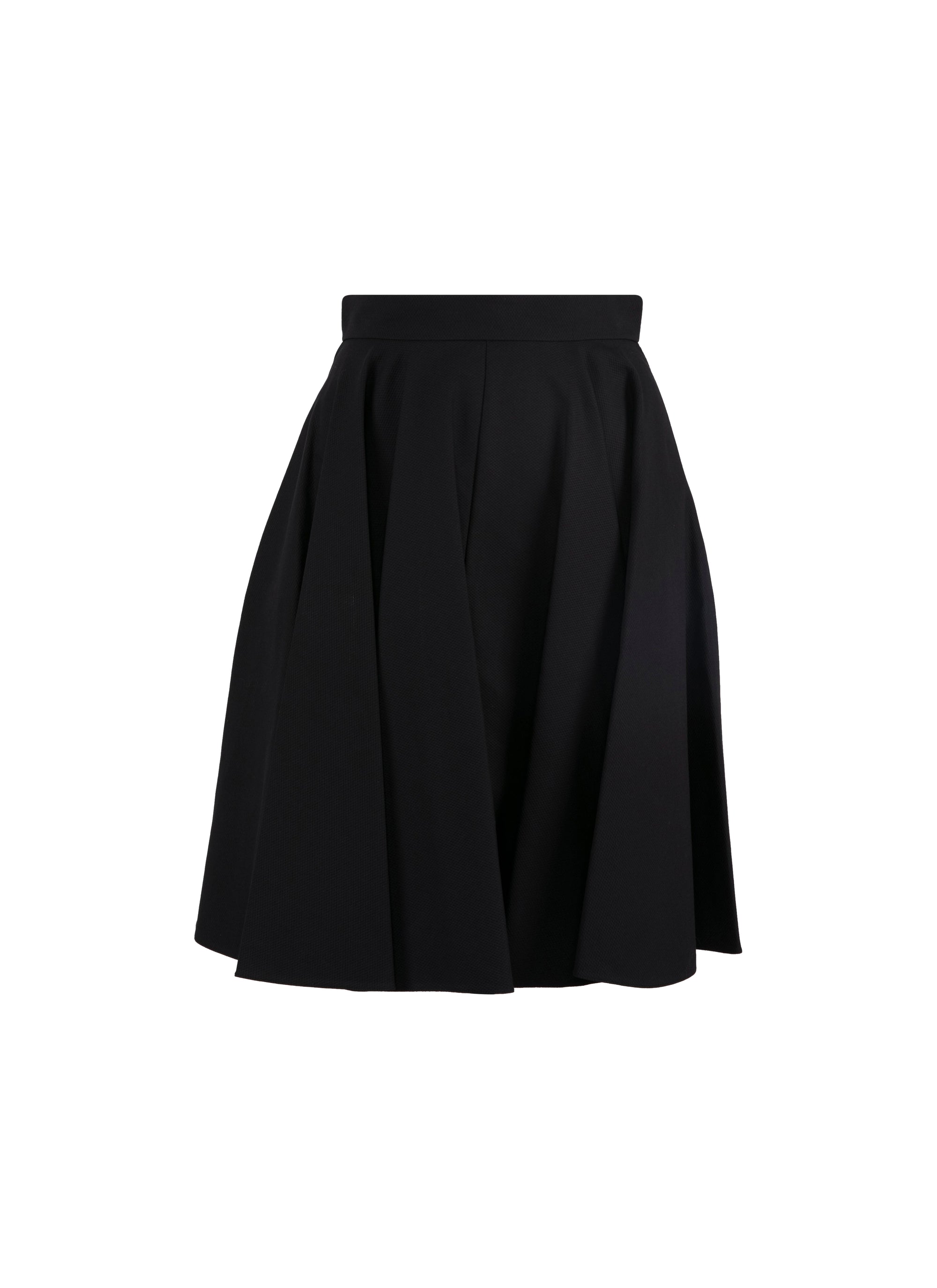 Short pleated skirt - Black