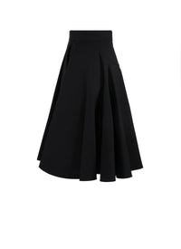 Short pleated skirt - Black