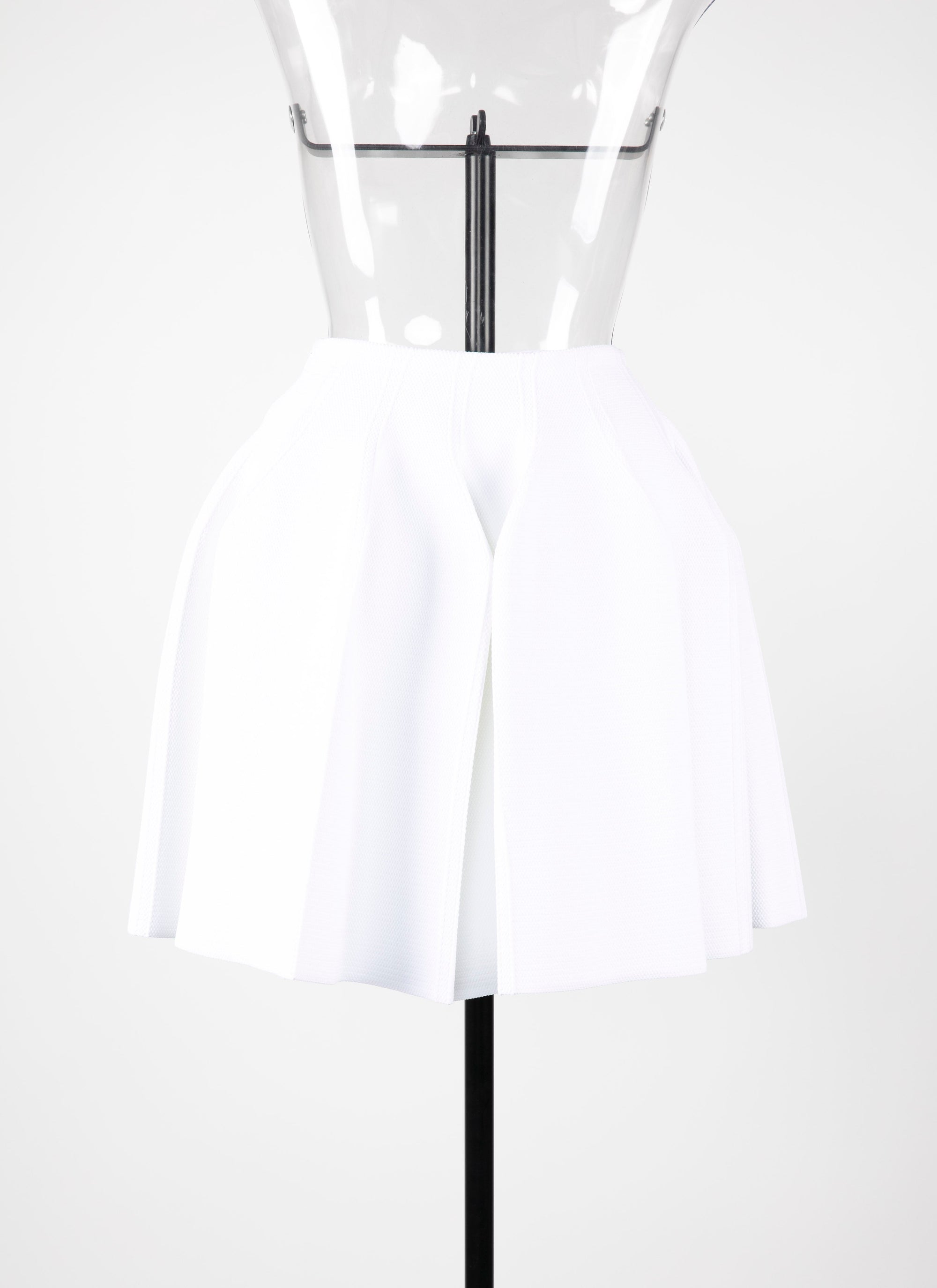 Jupe courte Maille piquée - Blanc