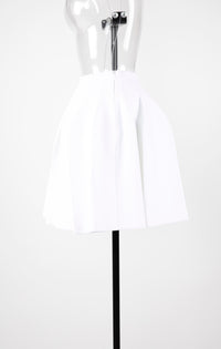 Jupe courte Maille piquée - Blanc