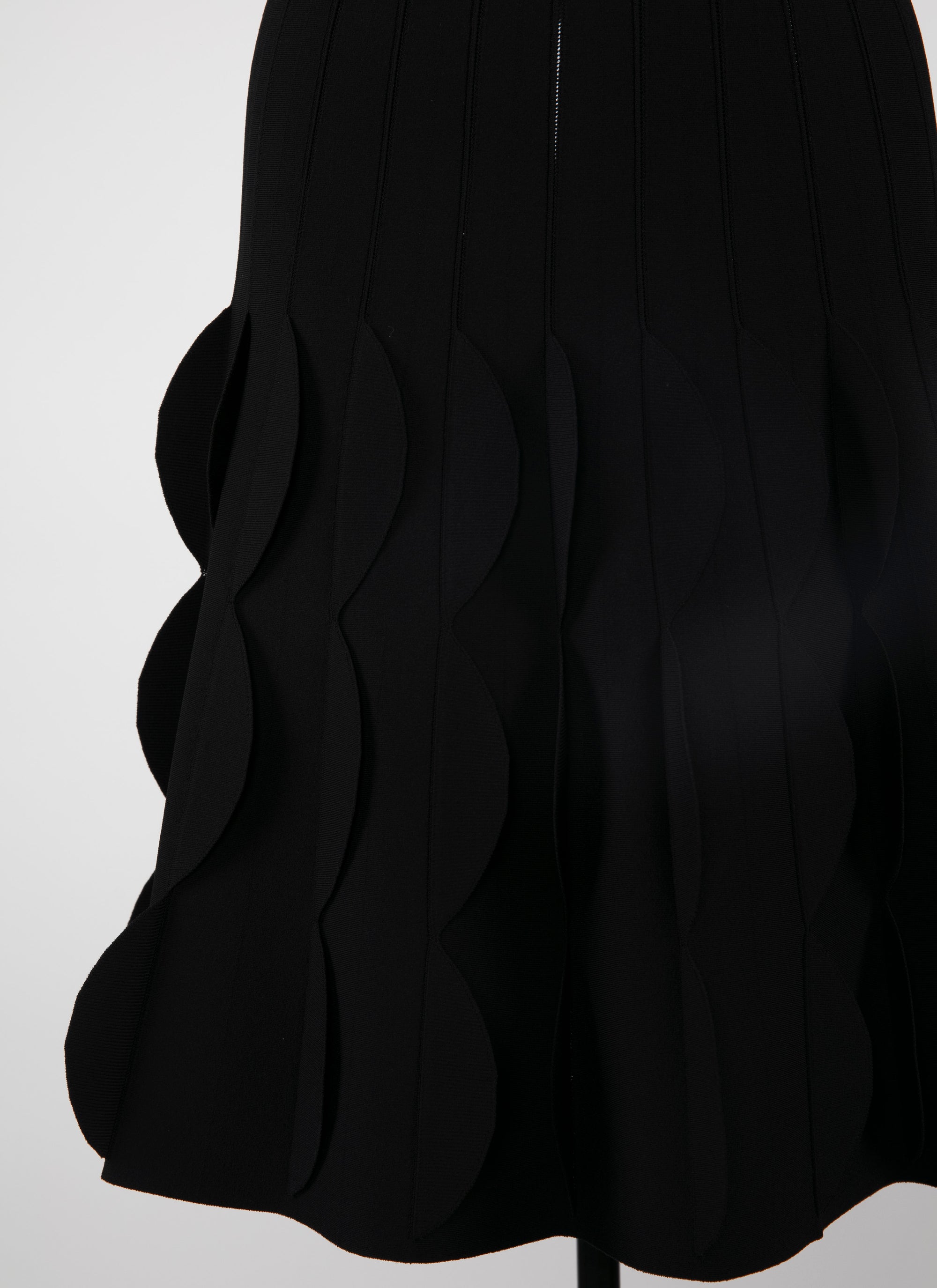 Textured skirt - Black intense