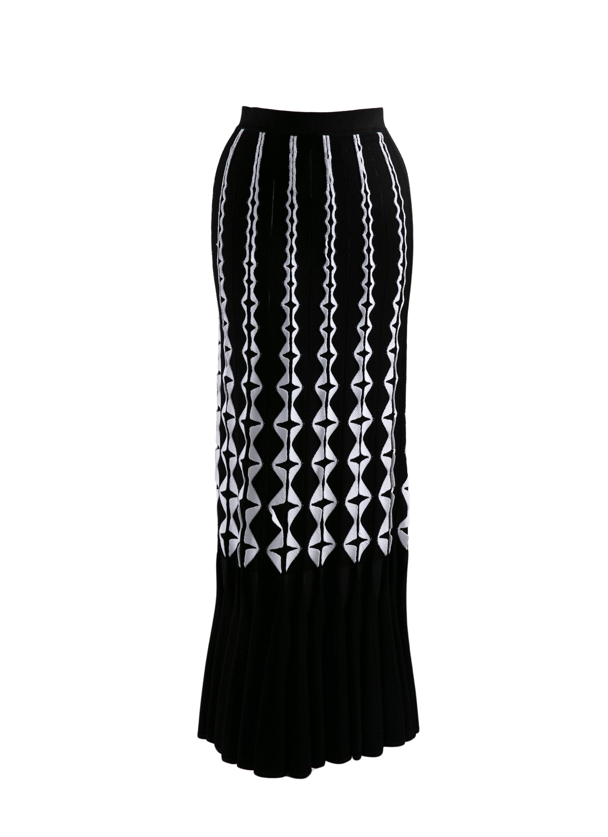 Foot skirt - Black & White