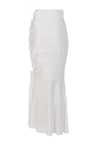 Banded skirt - White