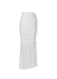 Banded skirt - White