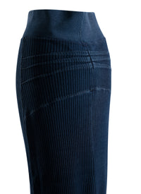 Jupe longue à fente - Bleu Jeans