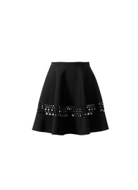 Jupe patineuse Vienne - Noir Alaïa