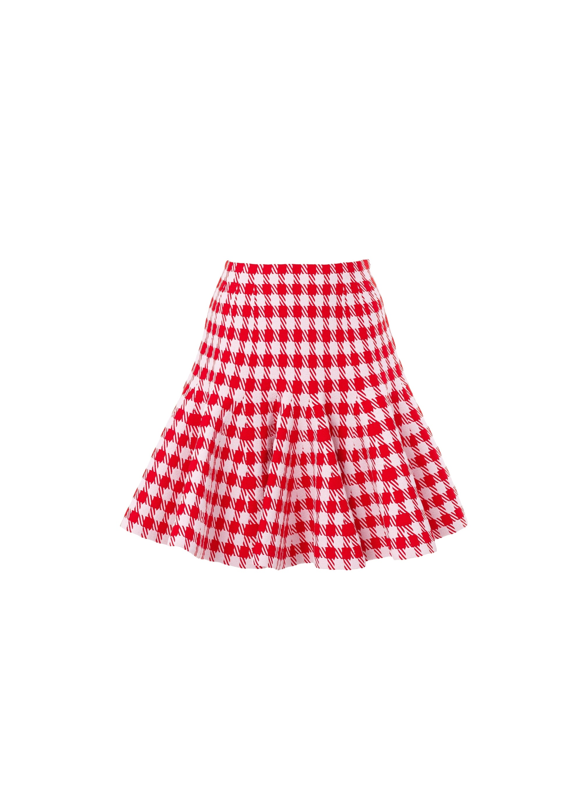 Flared skirt - Red & Pink