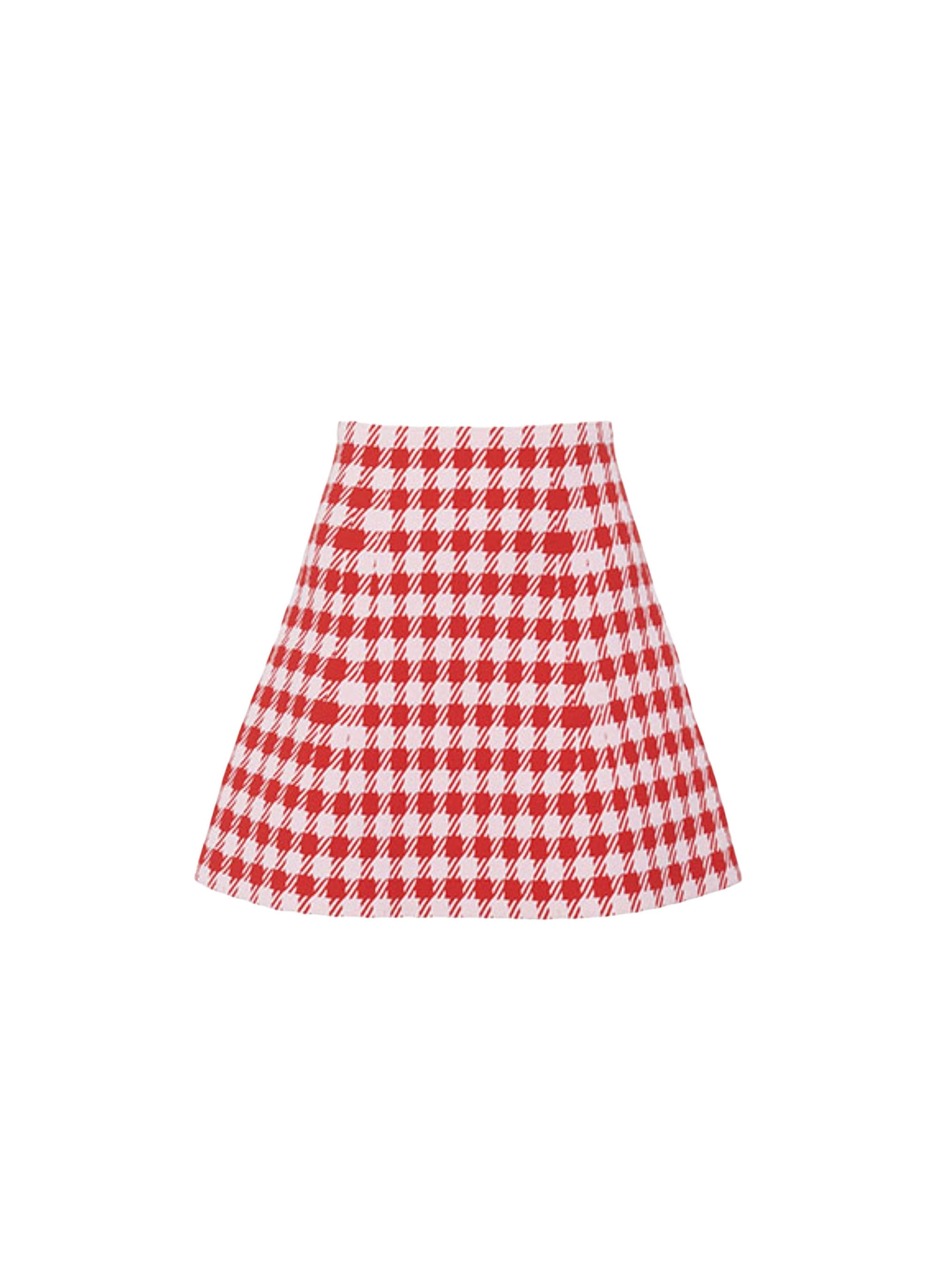 Mini jupe à carreaux - Rouge & Rose