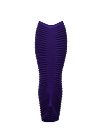 Long velvet skirt - Ultraviolet