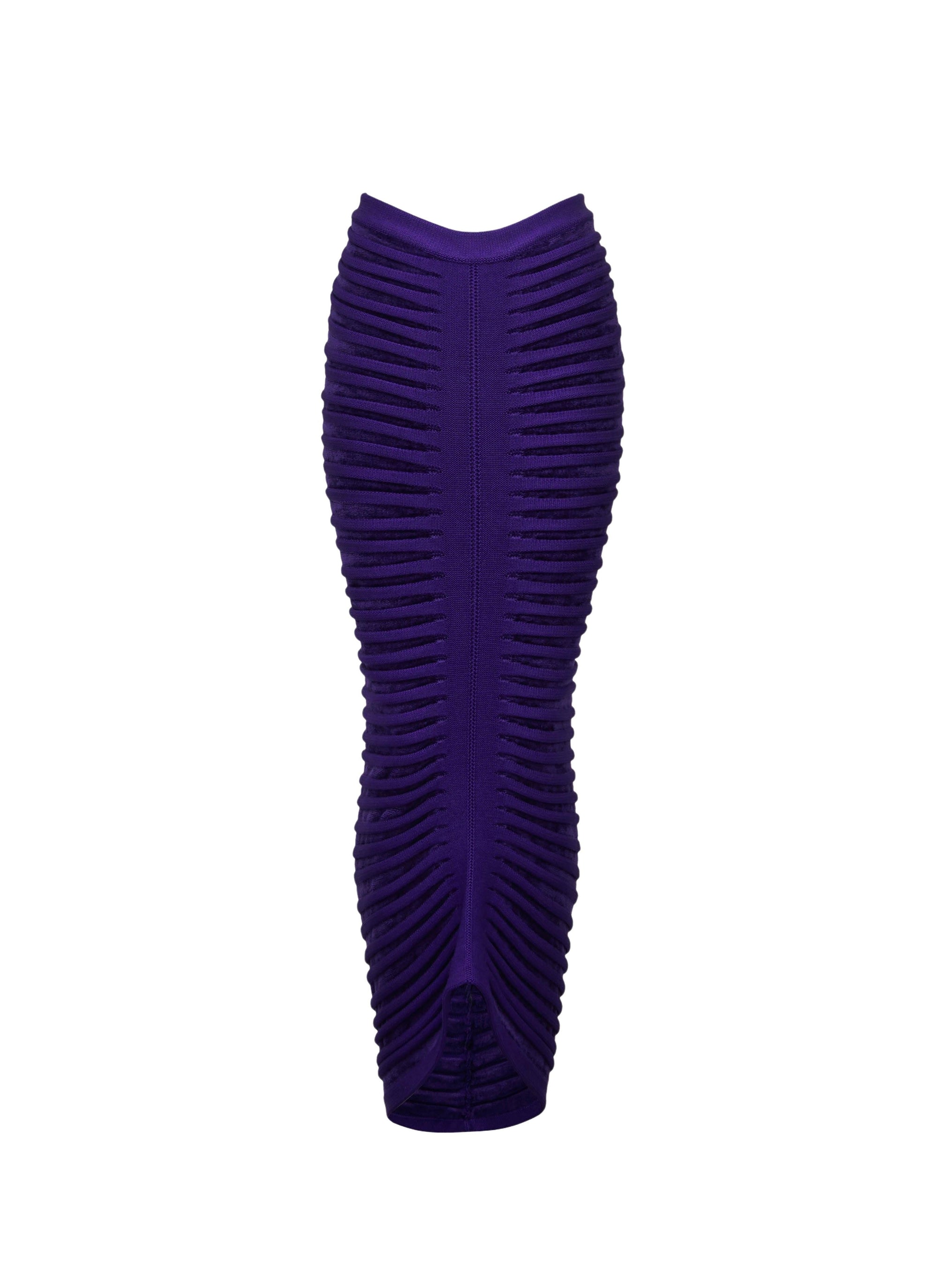 Long velvet skirt - Ultraviolet