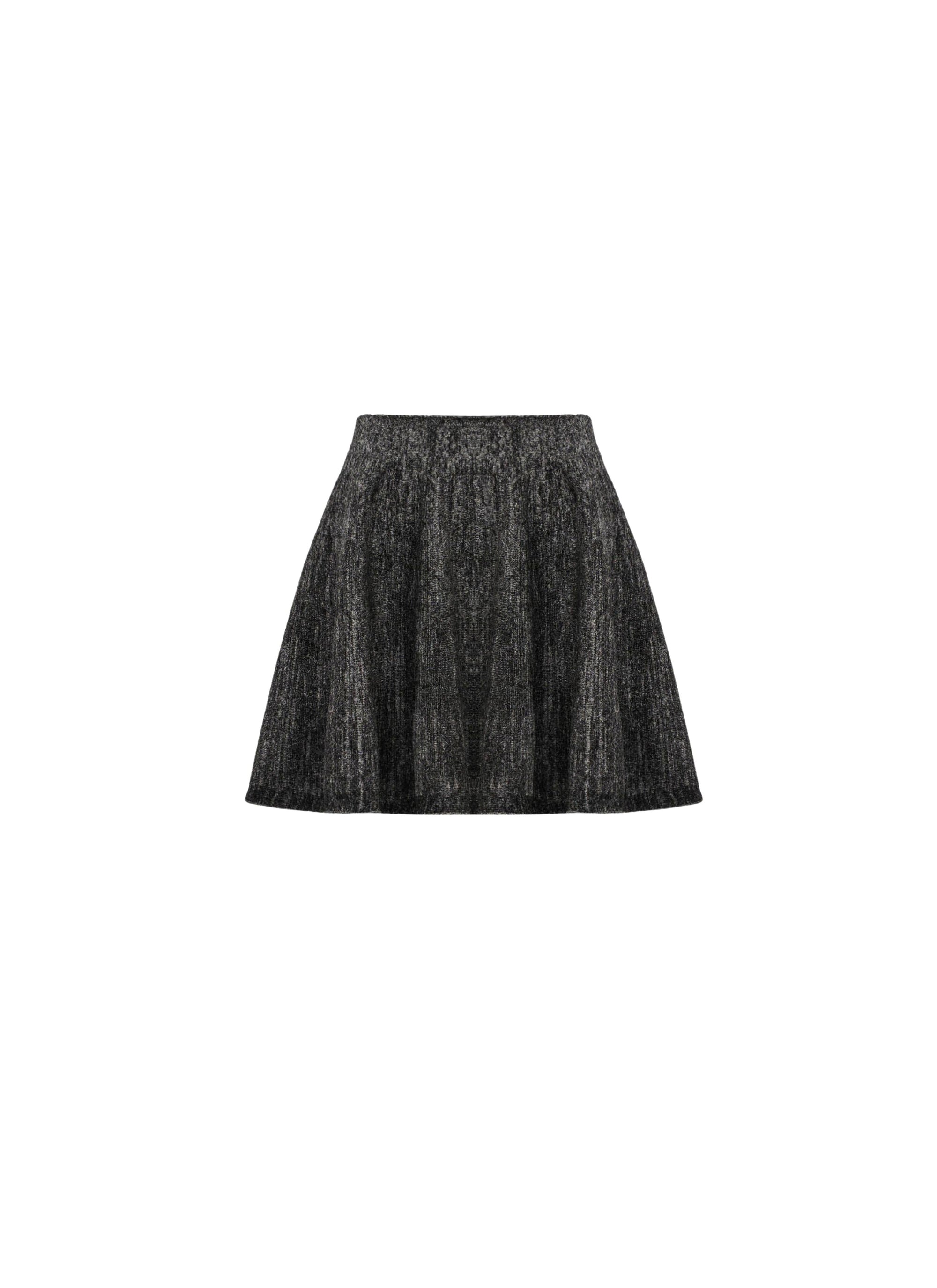 Jupe en velours en velours chine - Gris
