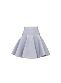 Jupe à côte circulaire - Bleu Pastel