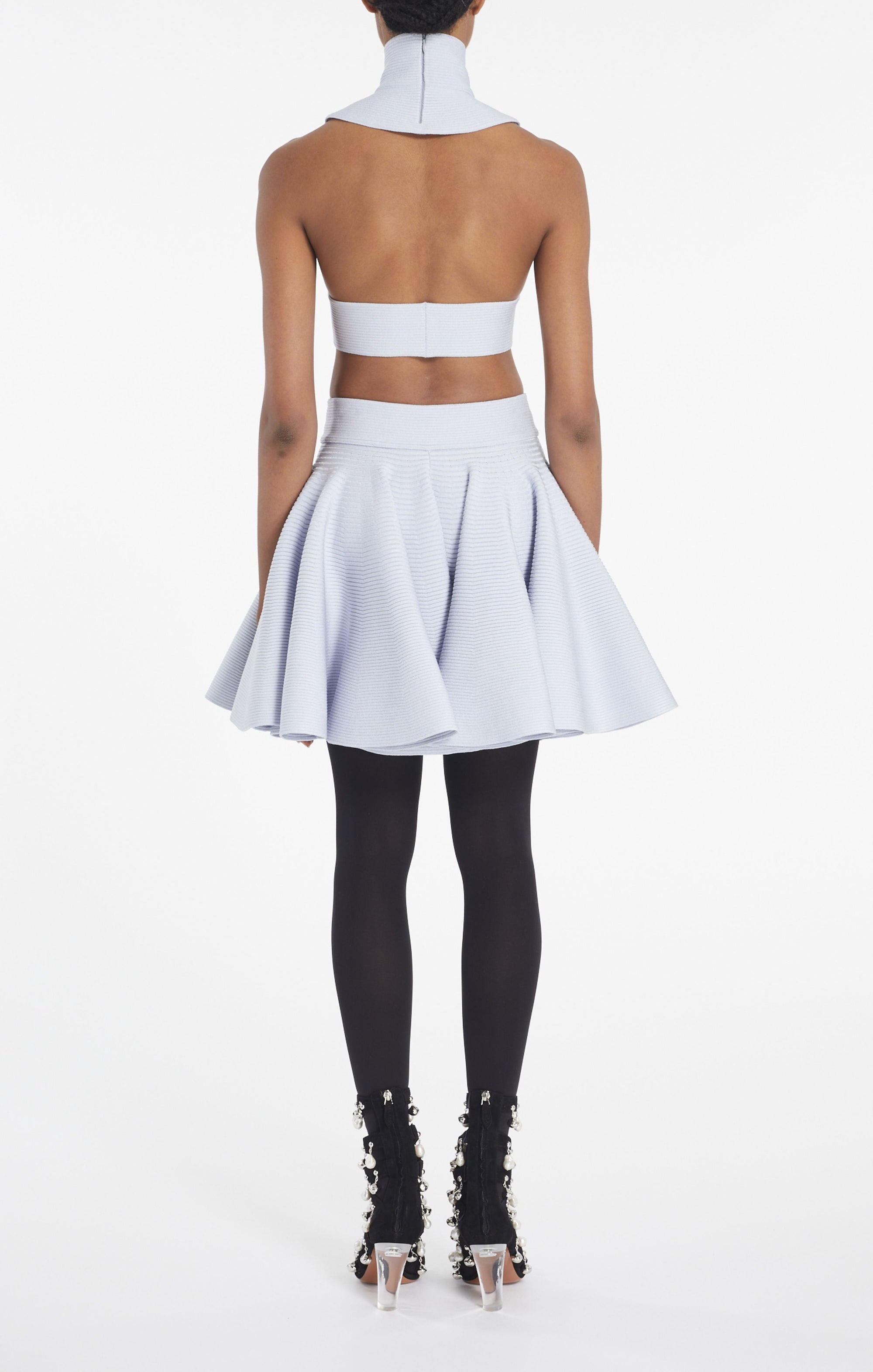 Circular ribbed skirt - Black Alaïa