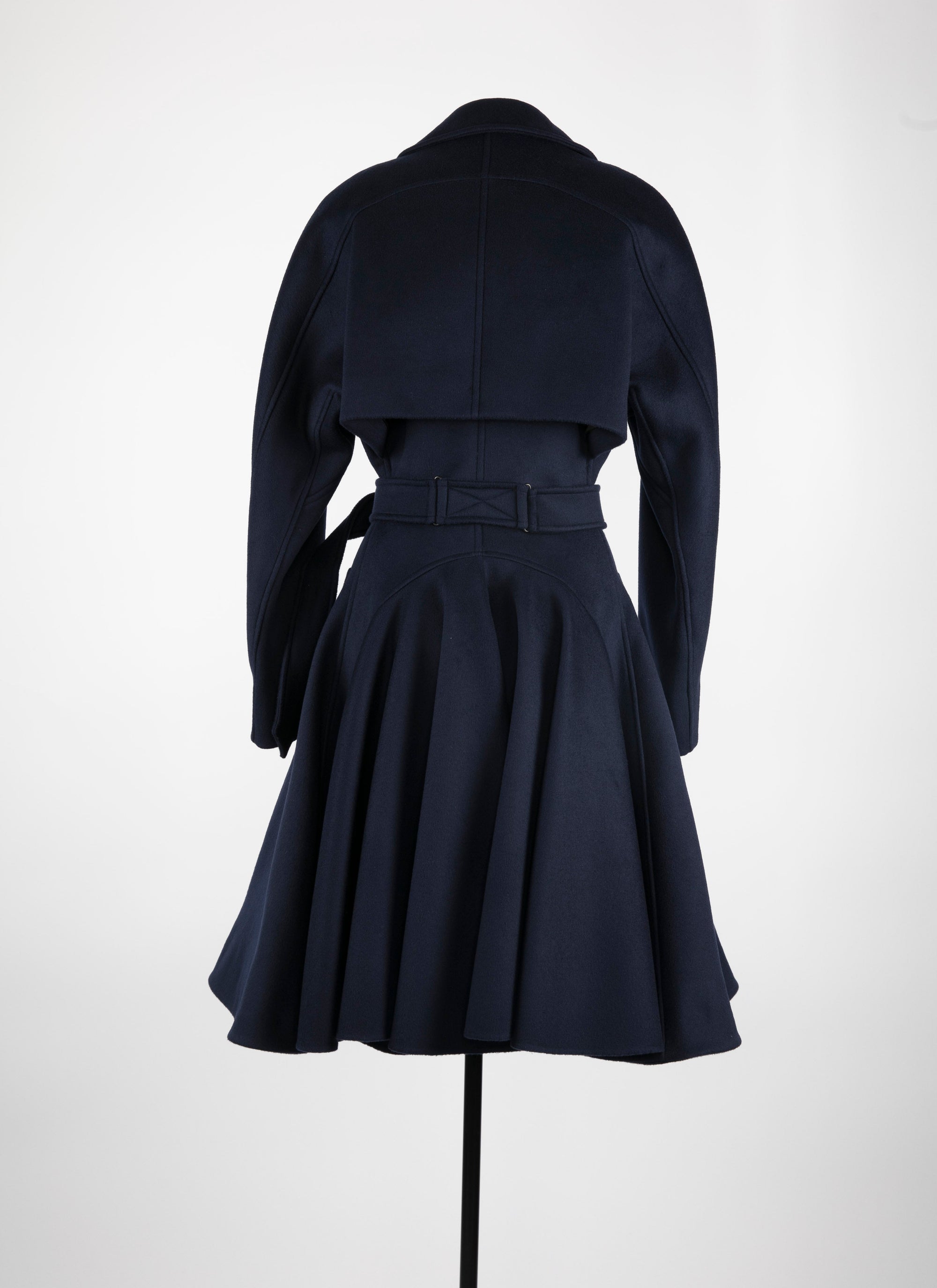 Trench drapé en laine - Nuit