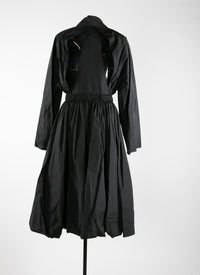 Long-sleeved trench coat - Black intense