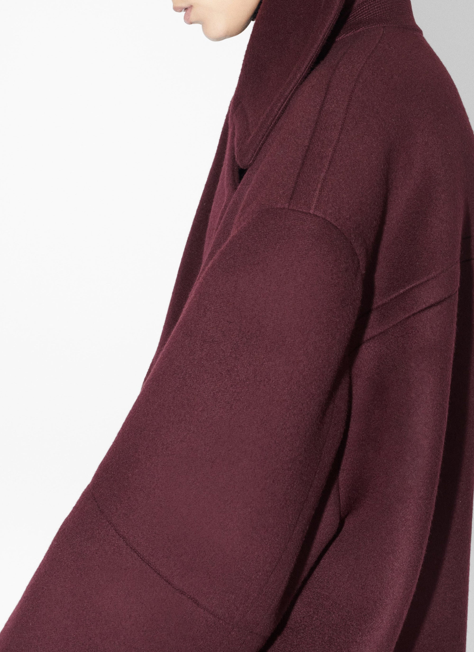 Long cashmere and wool coat - Black Alaïa