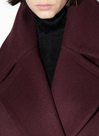 Long cashmere and wool coat - Black Alaïa
