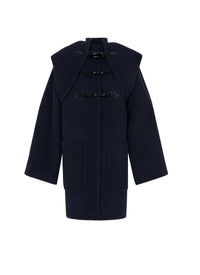 Duffle-coat en laine en laine - Marine