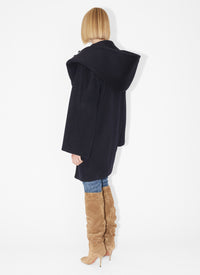 Duffle-coat en laine en laine - Marine