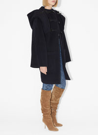 Duffle-coat en laine en laine - Marine