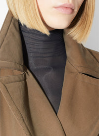 Trench-coat en gabardine de coton - Beige