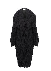 Fringed coat - Black Alaïa