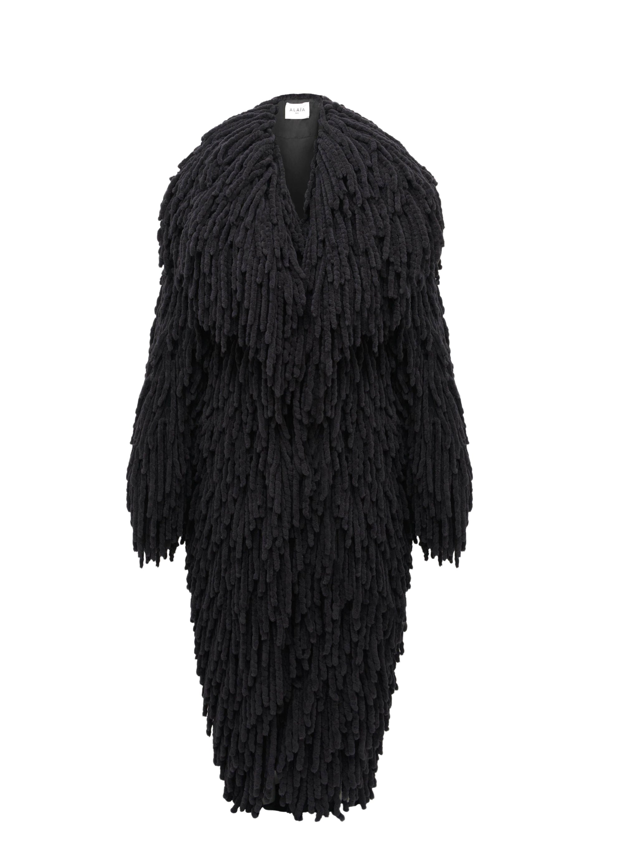 Fringed coat - Black Alaïa