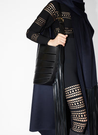 Long cashmere cape - Midnight