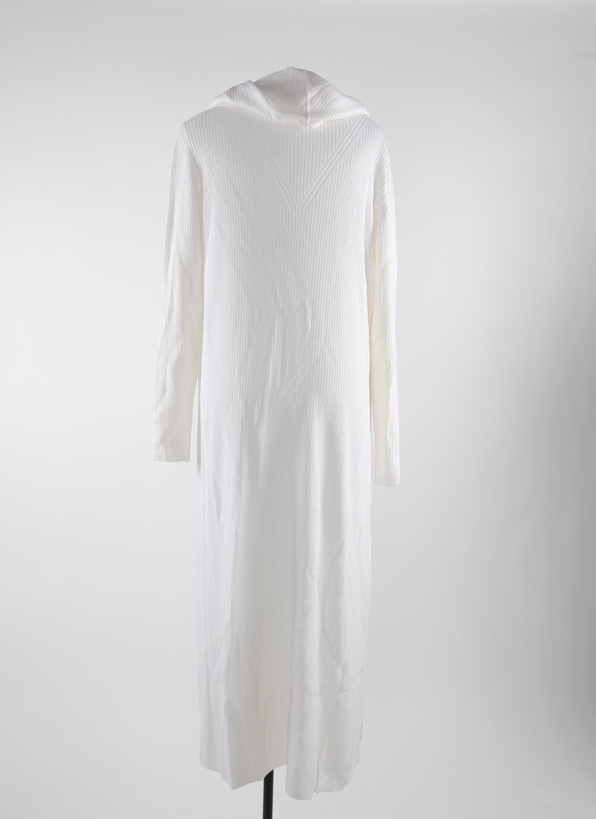 Manteau gilet long à capuche - Blanc