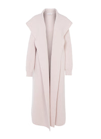 Wool hooded coat - Powder