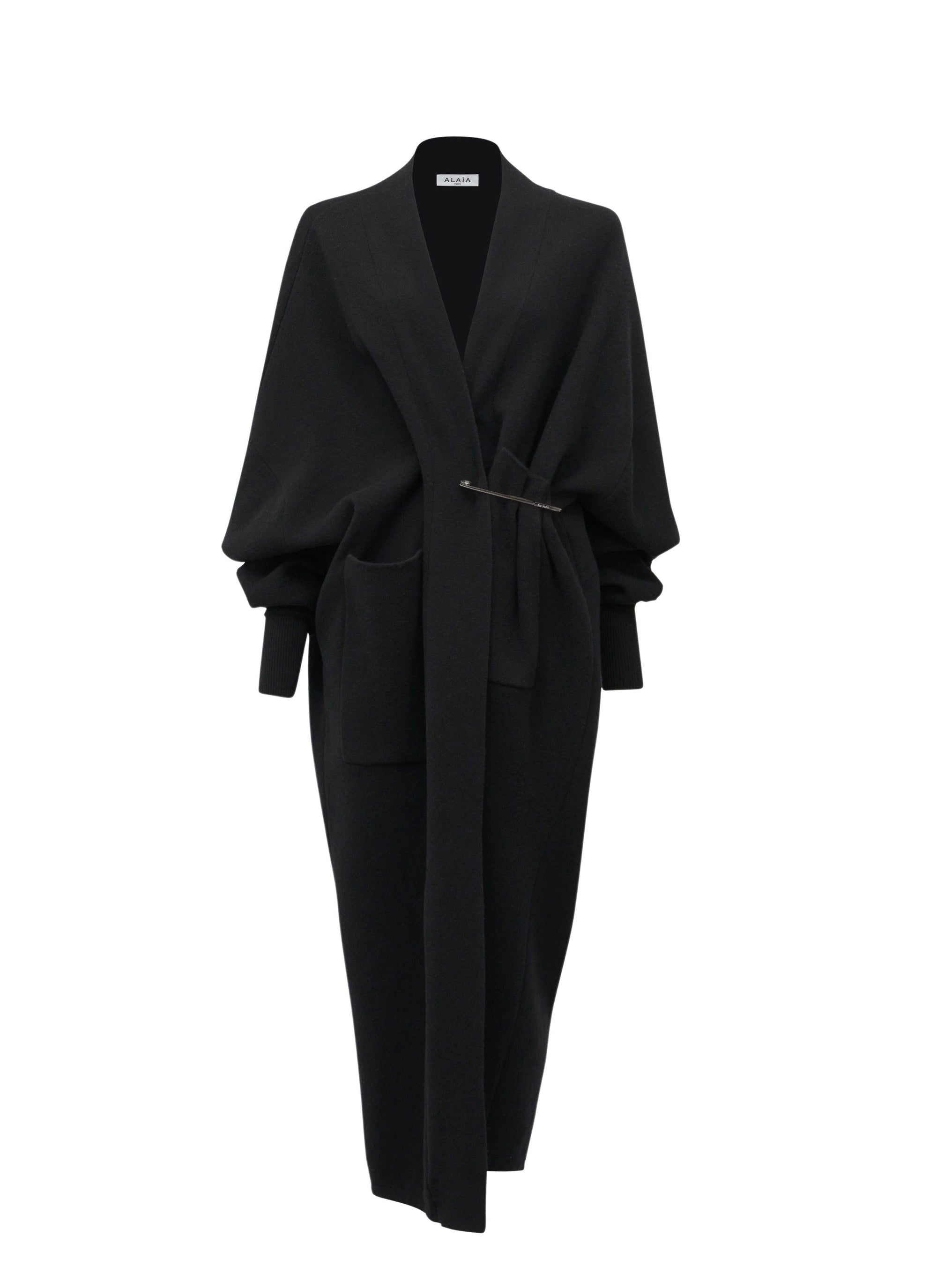 Manteau en cachemire - Noir Alaïa