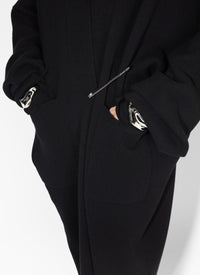 Manteau en cachemire - Noir Alaïa