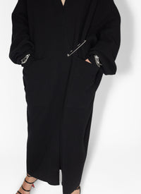 Manteau en cachemire - Noir Alaïa