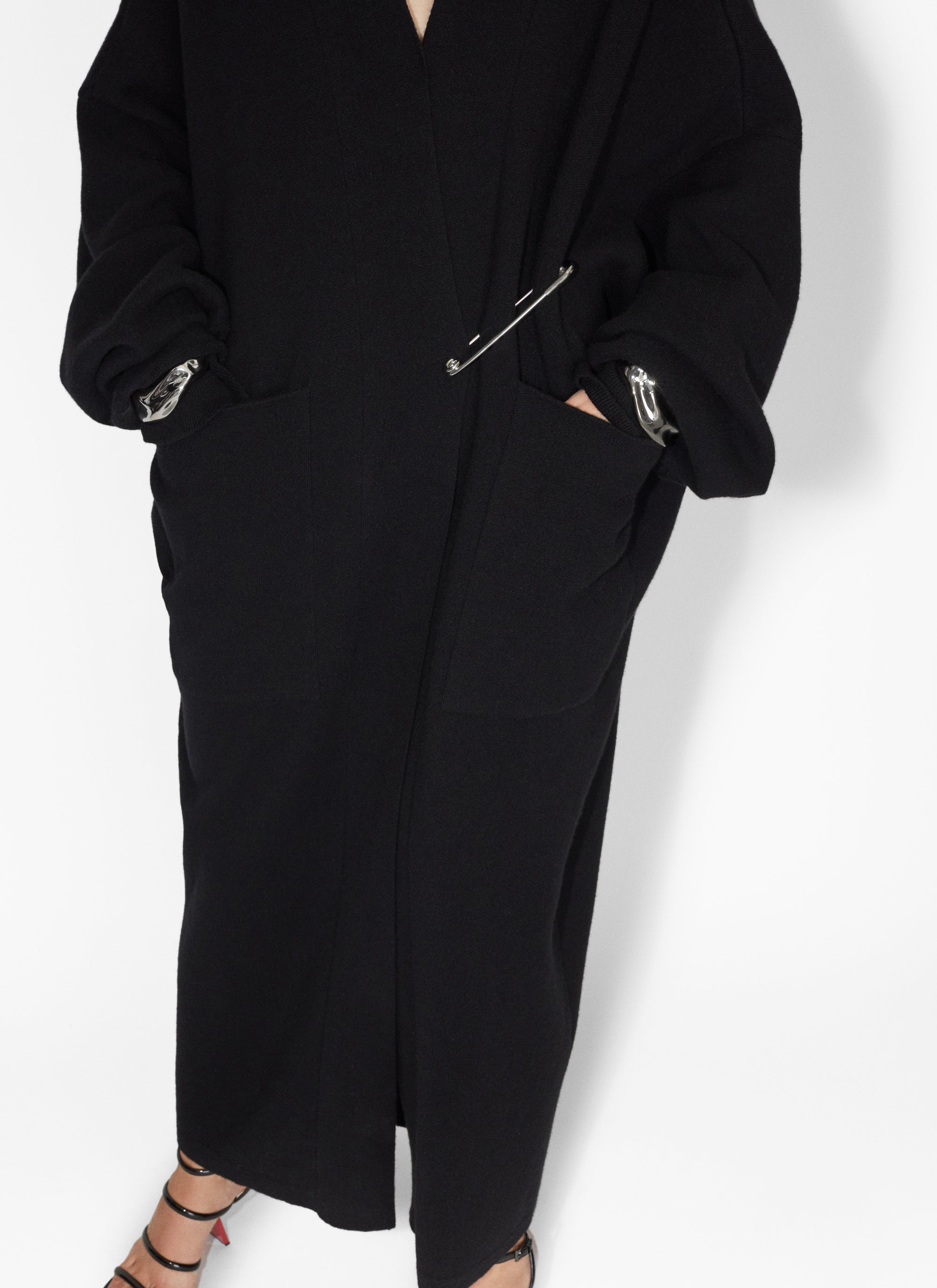 Manteau en cachemire - Noir Alaïa