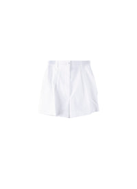 Cotton Piqué Shorts - White