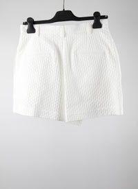 Short taille haute basique - Blanc