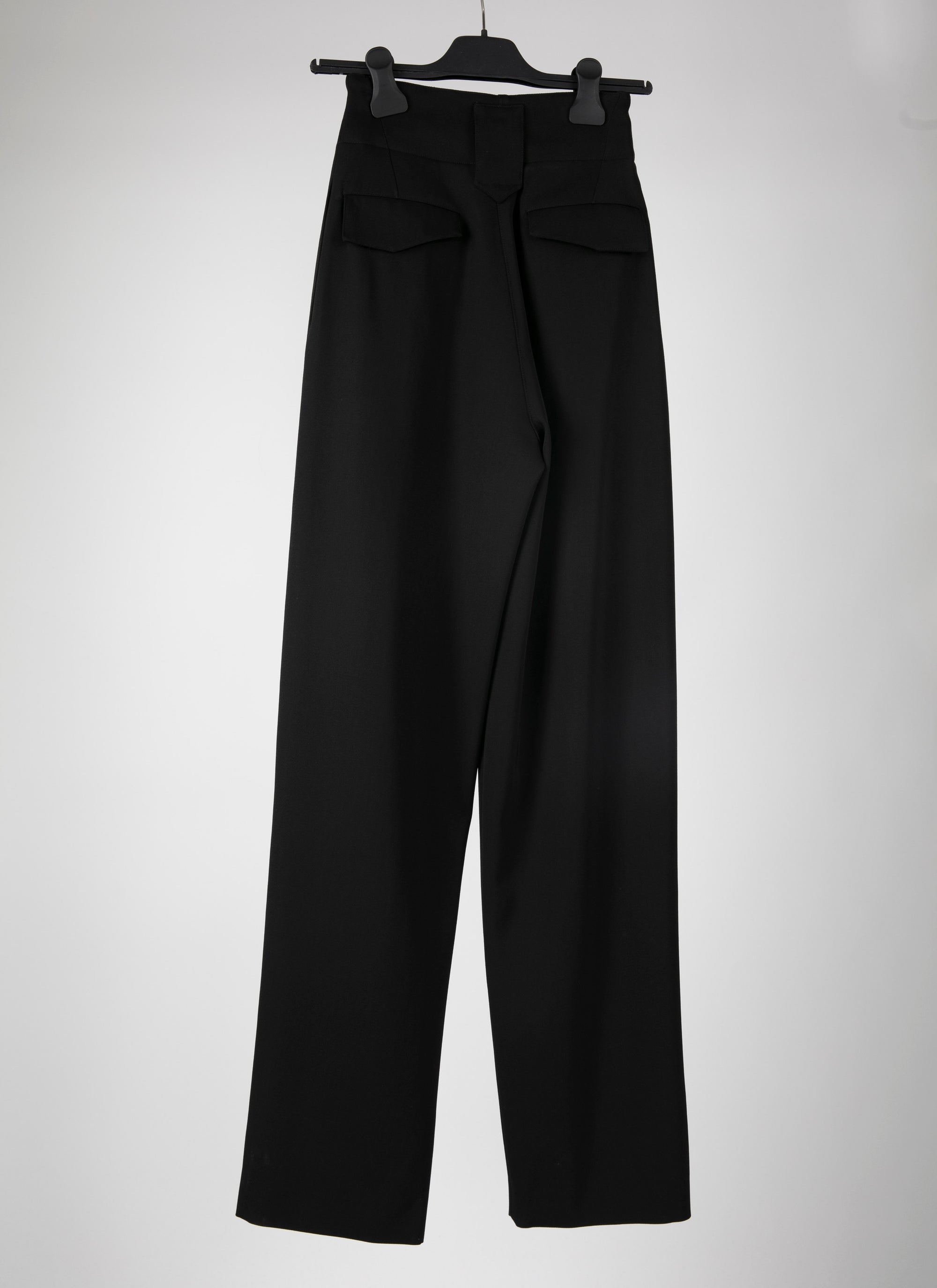 Pantalon large en laine - Noir