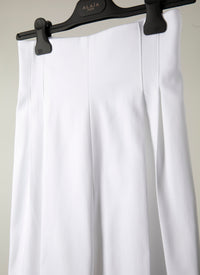 Pantalon droit fluide - Blanc
