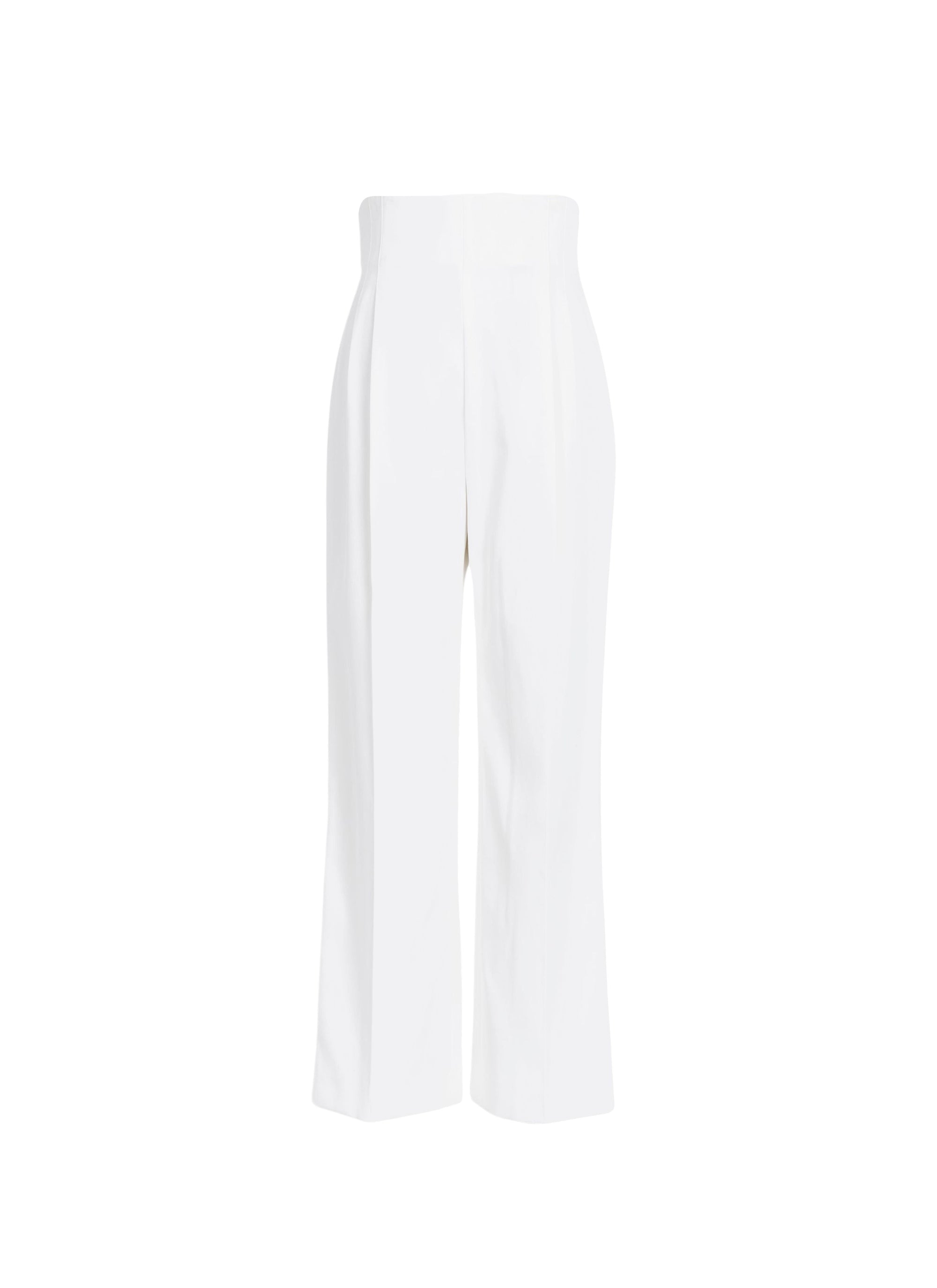 Pantalon droit fluide - Blanc