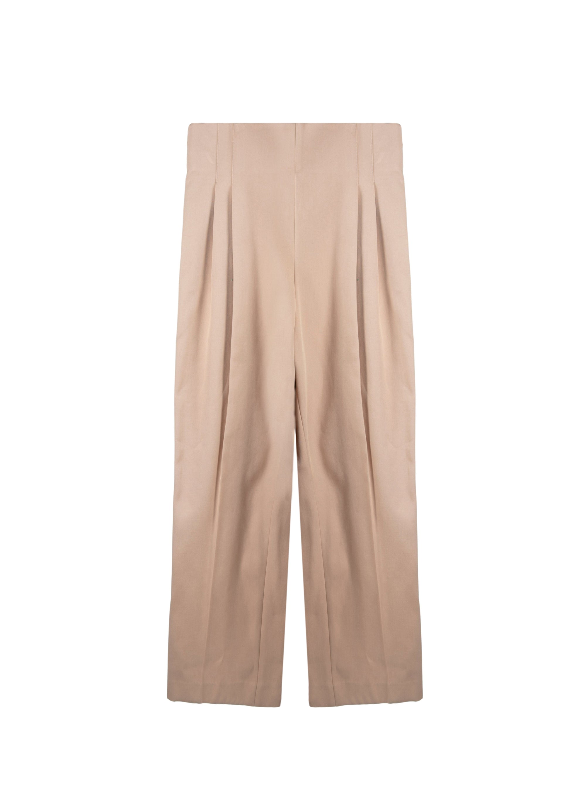 Pantalon droit fluide - Nude