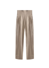 Pantalon droit fluide - Sable