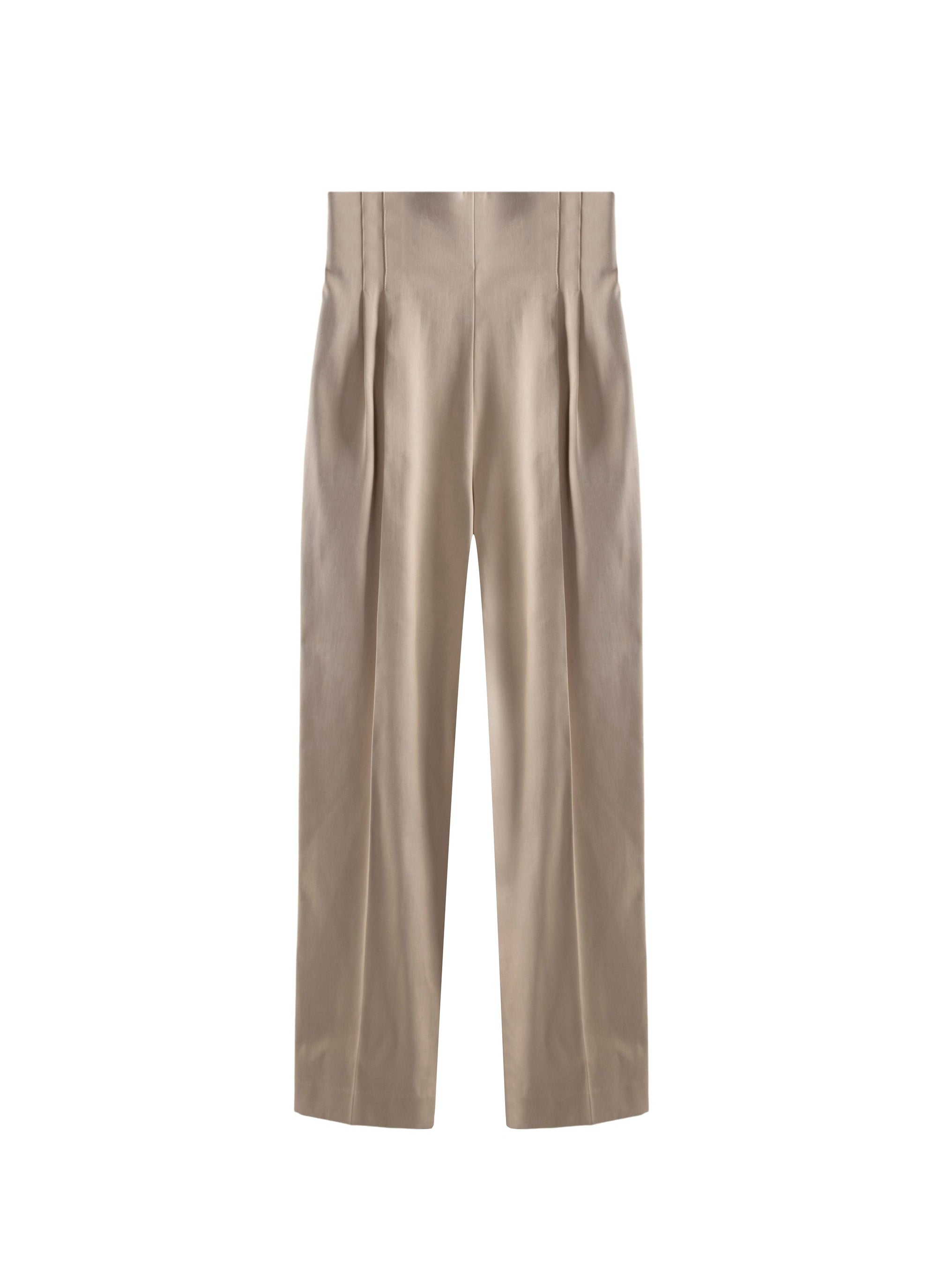 Pantalon droit fluide - Sable