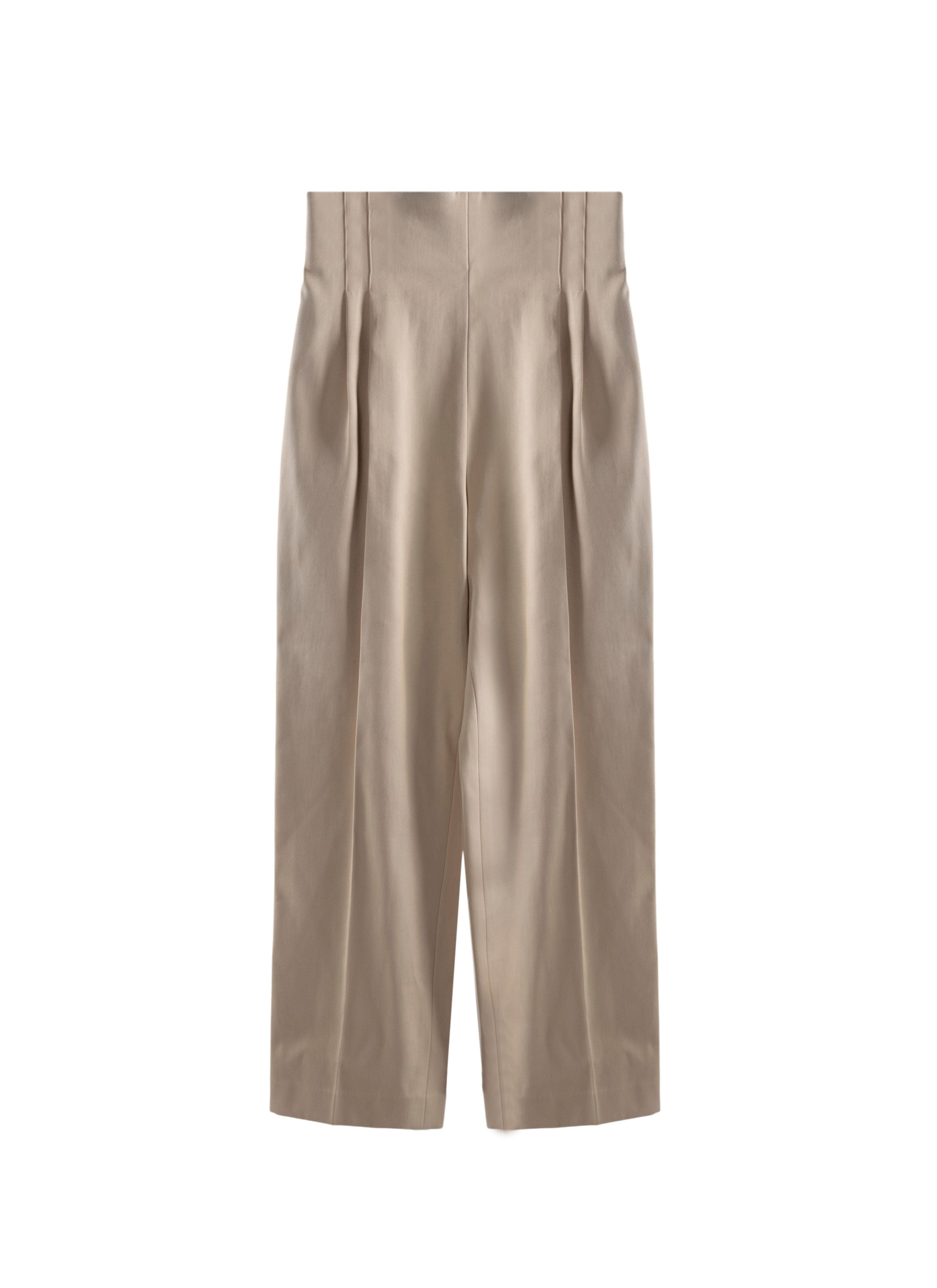 Straight leg trousers - Sand