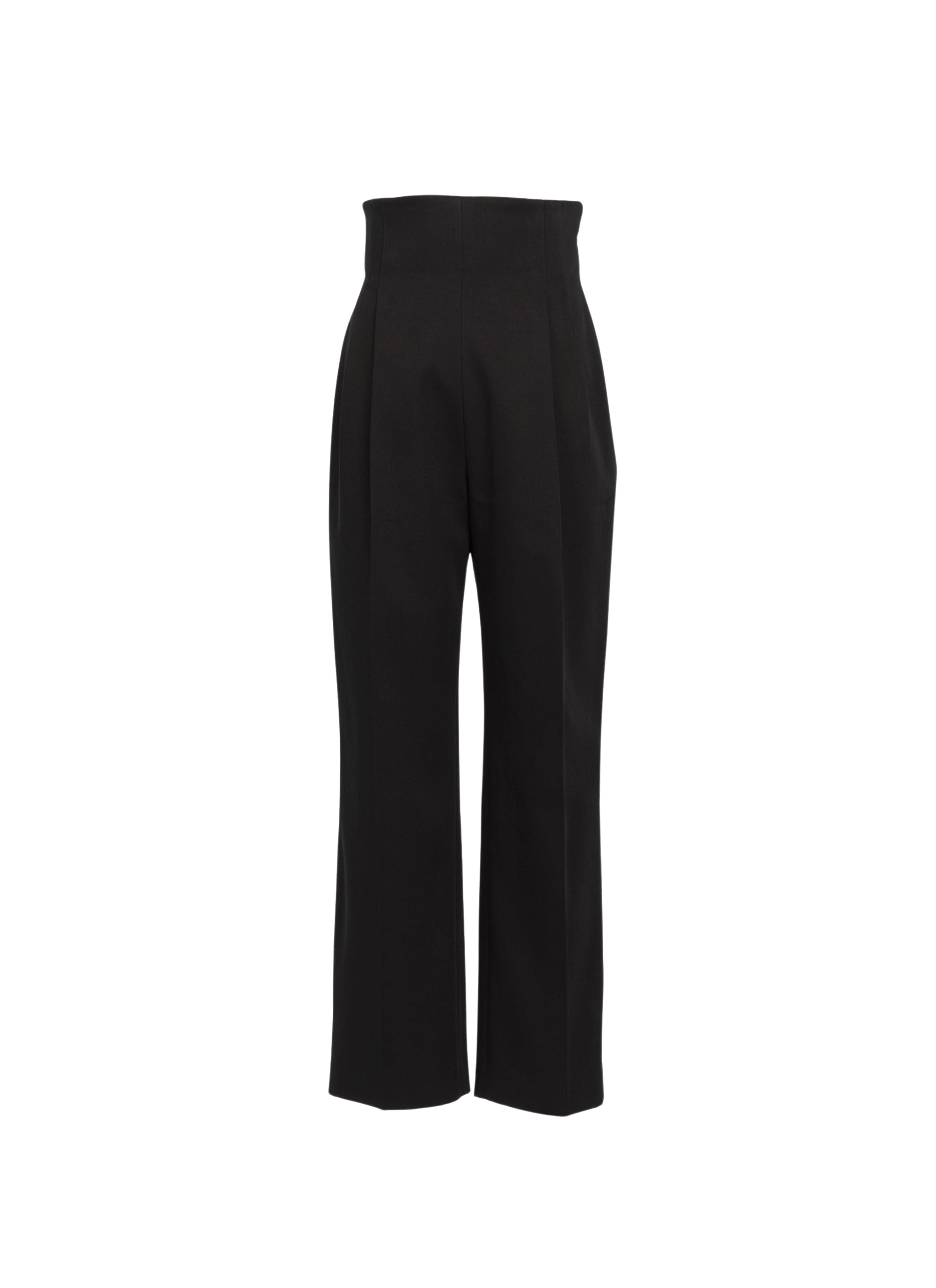 Pantalon droit fluide - Noir intense